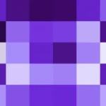 Bloques de píxeles en tonos azul y violeta con túnel, video loop VJ para escenario de iglesia