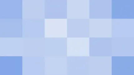 Bloques de píxeles grandes en tonos azul con bandas partidas, video loop VJ para escenario de iglesia
