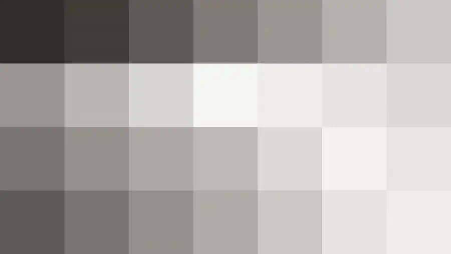 Bloques de píxeles grandes en tonos negro y gris con barrido diagonal, video loop VJ para escenario de iglesia