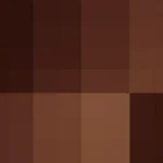 Bloques de píxeles en tonos rojo y terracota con mosaico parpadeante, video loop VJ para escenario de iglesia