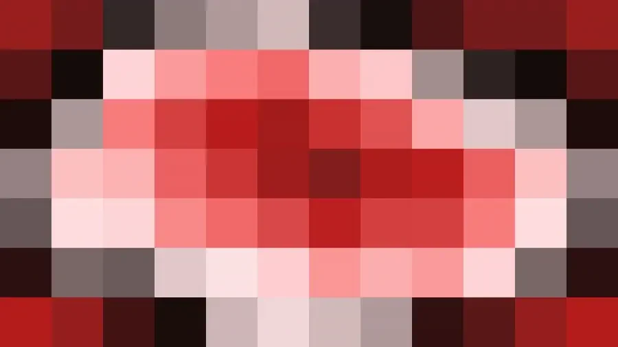 Bloques de píxeles en tonos rojo con ondas concéntricas, video loop VJ para escenario de iglesia