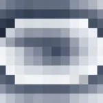 Mosaico de píxeles en tonos azul y marino con túnel, video loop VJ para escenario de iglesia