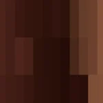 Mosaico de píxeles en tonos rojo y terracota con columnas, video loop VJ para escenario de iglesia
