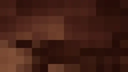 Mosaico de píxeles en tonos rojo y terracota con órbitas, video loop VJ para escenario de iglesia