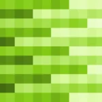 Mosaico de píxeles en tonos verde y oliva con barrido diagonal, video loop VJ para escenario de iglesia