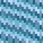 Mosaico denso de píxeles en tonos azul y teal, video loop VJ para escenario de iglesia