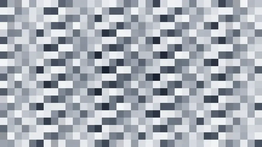 Mosaico denso de píxeles en tonos azul y cobalto con destellos, video loop VJ para escenario de iglesia