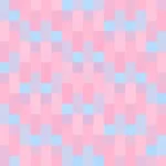Mosaico denso de píxeles en tonos rosa y magenta, video loop VJ para escenario de iglesia