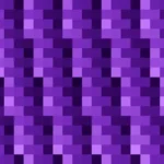 Mosaico denso de píxeles en tonos violeta, video loop VJ para escenario de iglesia