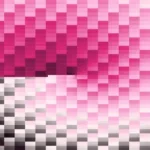 Trama de micro píxeles en tonos magenta con órbitas, video loop VJ para escenario de iglesia