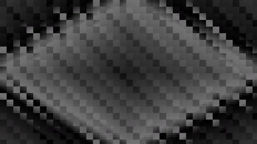 Trama de micro píxeles en tonos negro y gris con rombos, video loop VJ para escenario de iglesia