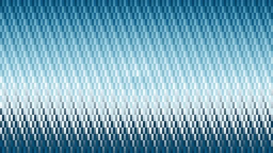Trama de micro píxeles en tonos teal y celeste con bandas horizontales, video loop VJ para escenario de iglesia