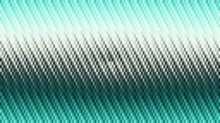 Trama de micro píxeles en tonos turquesa con bandas horizontales, video loop VJ para escenario de iglesia