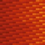 Trama fina de píxeles en tonos amarillo y rojo con barrido diagonal, video loop VJ para escenario de iglesia