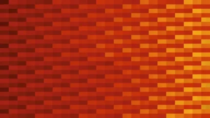 Trama fina de píxeles en tonos amarillo y rojo con barrido diagonal, video loop VJ para escenario de iglesia