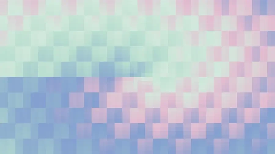 Trama fina de píxeles en tonos azul y magenta con espiral, video loop VJ para escenario de iglesia