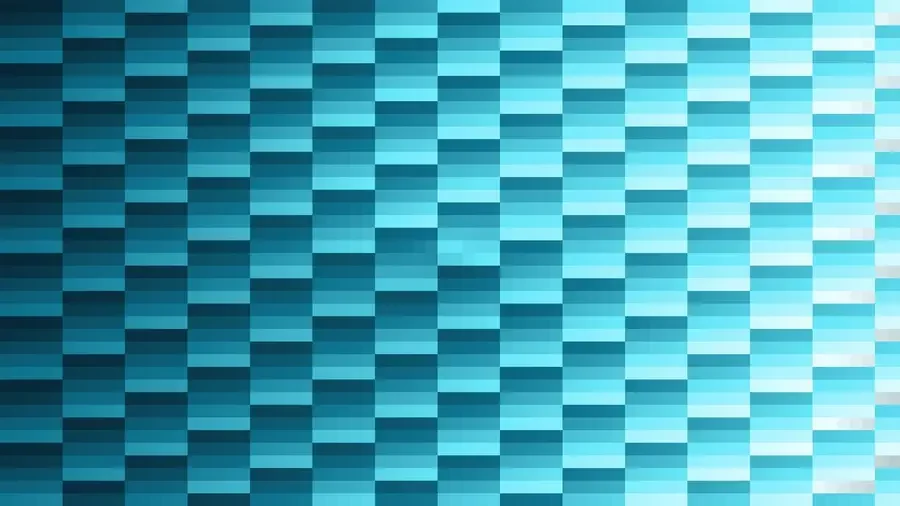 Trama fina de píxeles en tonos celeste y teal con barrido diagonal, video loop VJ para escenario de iglesia