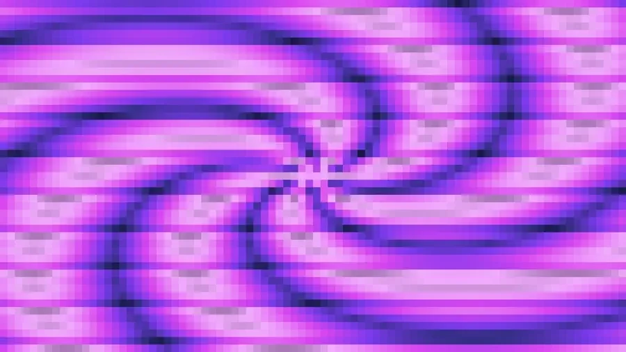 Trama fina de píxeles en tonos púrpura y violeta con caleidoscopio, video loop VJ para escenario de iglesia