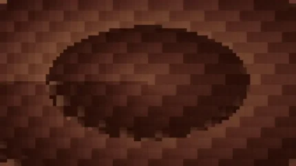 Trama fina de píxeles en tonos rojo y terracota con túnel, video loop VJ para escenario de iglesia