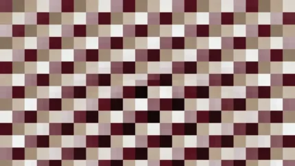 Trama fina de píxeles en tonos rojo y oscuro con mosaico parpadeante, video loop VJ para escenario de iglesia