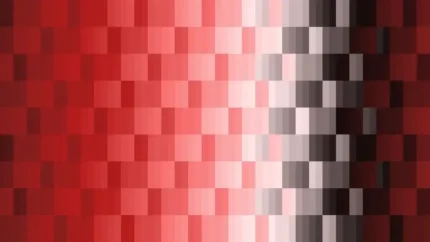 Trama fina de píxeles en tonos rojo con barrido horizontal, video loop VJ para escenario de iglesia