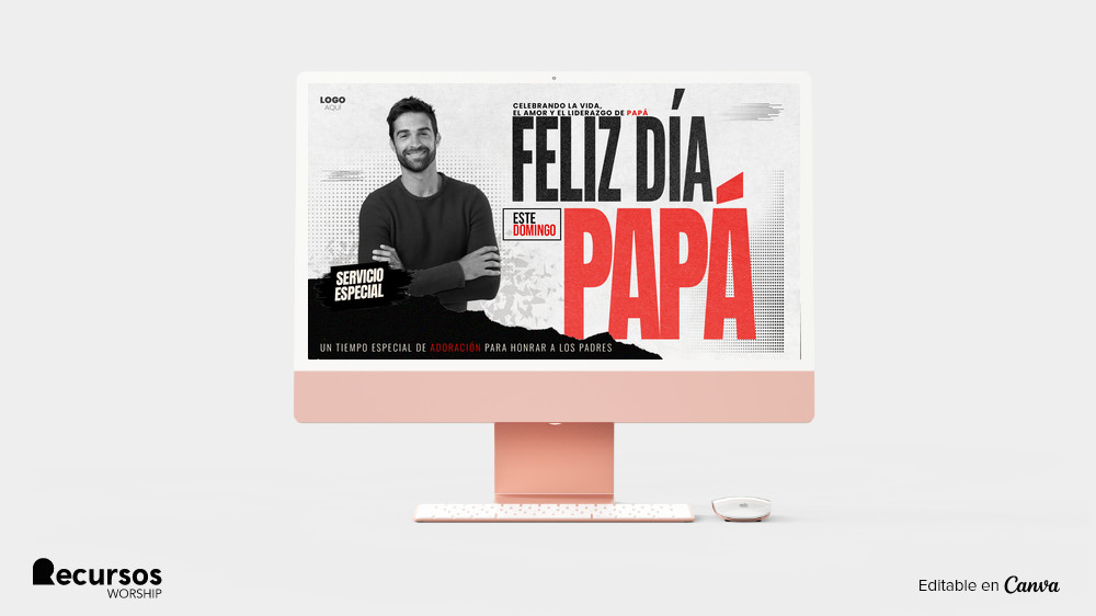 montaje de pantalla gigante proyectando arte cristiano para la escuela dominical