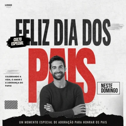 Modelo para culto de celebração do Dia dos país | Canva 1:1 — miniatura, 1:1