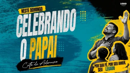 Fundo de Publicação nas Redes para o Dia dos país | Design Ousado 16:9 Photoshop — miniatura, 16:9