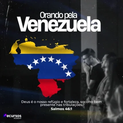 Modelo de Oração pela Venezuela | Design Escuro Moderno 1:1 para Redes Canva — miniatura, 1:1