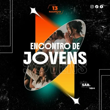 Modelo para Eventos Juvenis de Estilo Moderno | Design Dinâmico 1:1 para Redes Canva — miniatura, 1:1