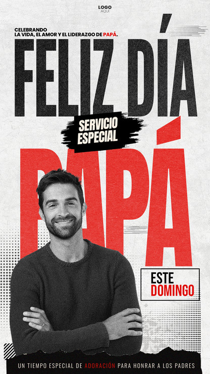 diseño vertical de diapositiva religiosa para homenajear a los padres en la iglesia