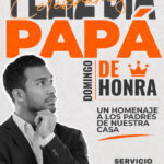 Formato vertical de plantilla para el Día del Padre con texturas desgastadas