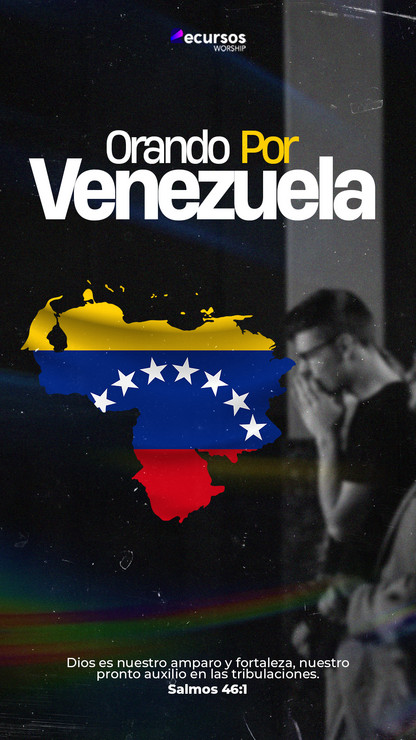 Post vertical para historias sobre jornada de oración por el pueblo venezolano.