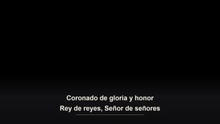 Charcoal Gold Letra Título para Culto en Vivo