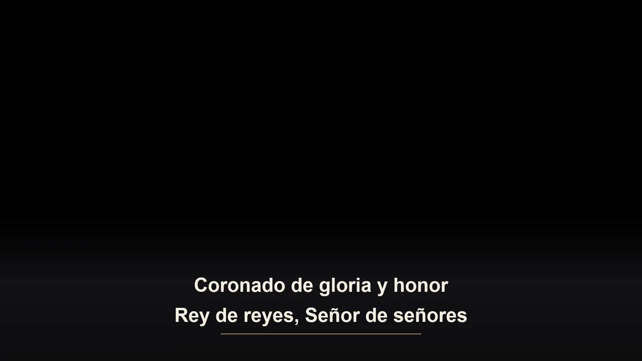 Charcoal Gold Letra Título para Culto en Vivo