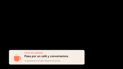 Coral Sunrise Café Plantilla vMix para Iglesia