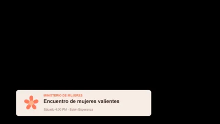 Coral Sunrise Mujeres Título para Culto en Vivo