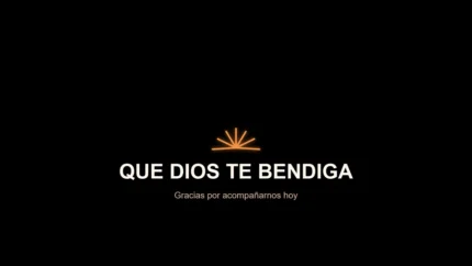 Golden Hour Bendición Plantilla vMix para Iglesia