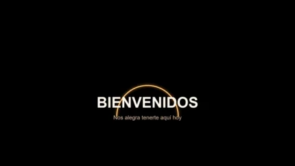 Golden Hour Bienvenida vMix Lower Third