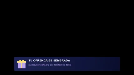 Indigo Night Donaciones Overlay para Transmisión Cristiana