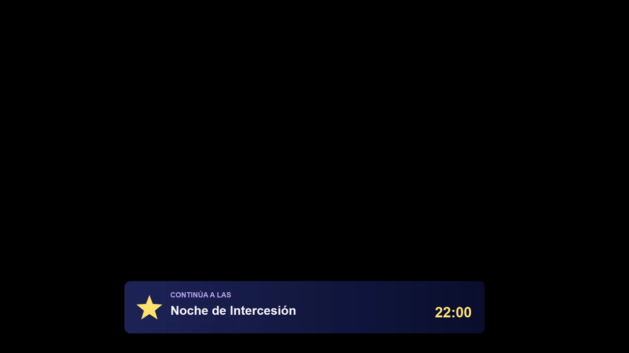 Indigo Night ProximoEnVivo Lower Third para Streaming de Iglesia