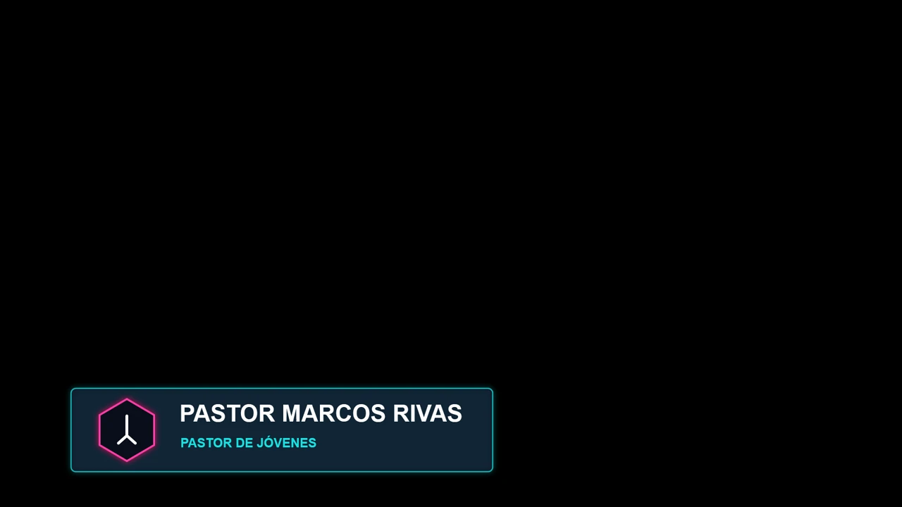Midnight Neon Predicador Lower Third para Iglesia