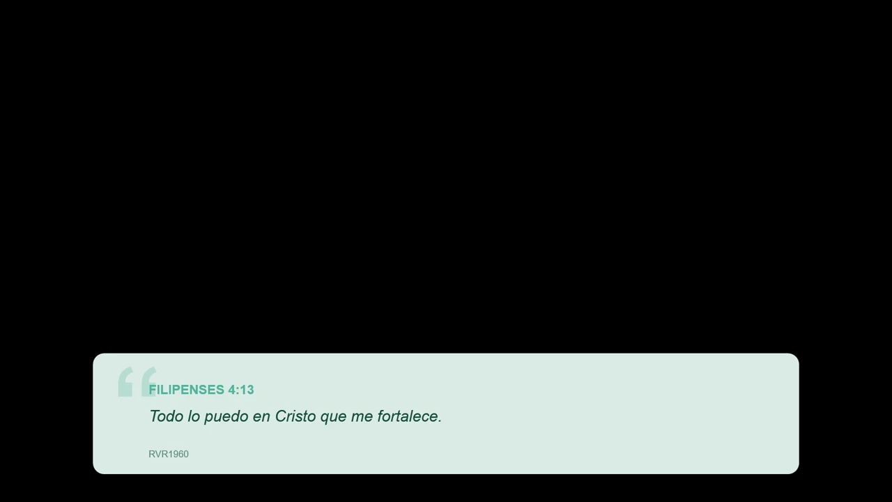 Mint Fresh Versículo Overlay para Transmisión Cristiana