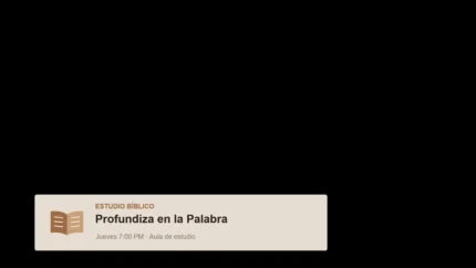 Mocha Editorial EstudioBíblico Lower Third para Streaming de Iglesia