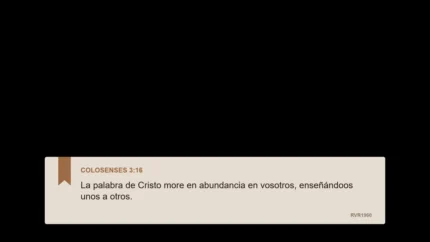 Mocha Editorial Versículo Overlay para Transmisión Cristiana