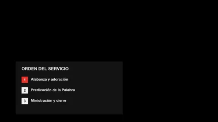 Mono Bold Agenda vMix Lower Third