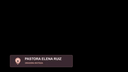 Rose Gold Oradora Lower Third para Iglesia