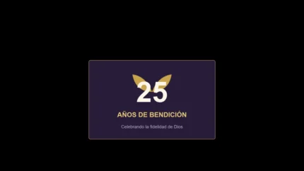 Royal Worship Aniversario Lower Third para Streaming de Iglesia