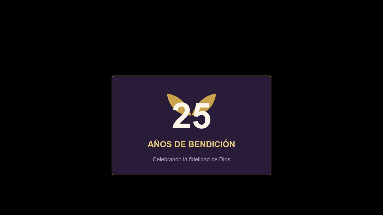 Royal Worship Aniversario Lower Third para Streaming de Iglesia