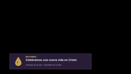 Royal Worship Bautismos Overlay para Transmisión Cristiana
